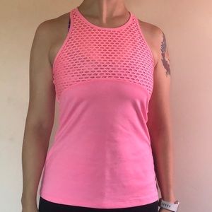 Lorna Jane Coral Mesh Tank